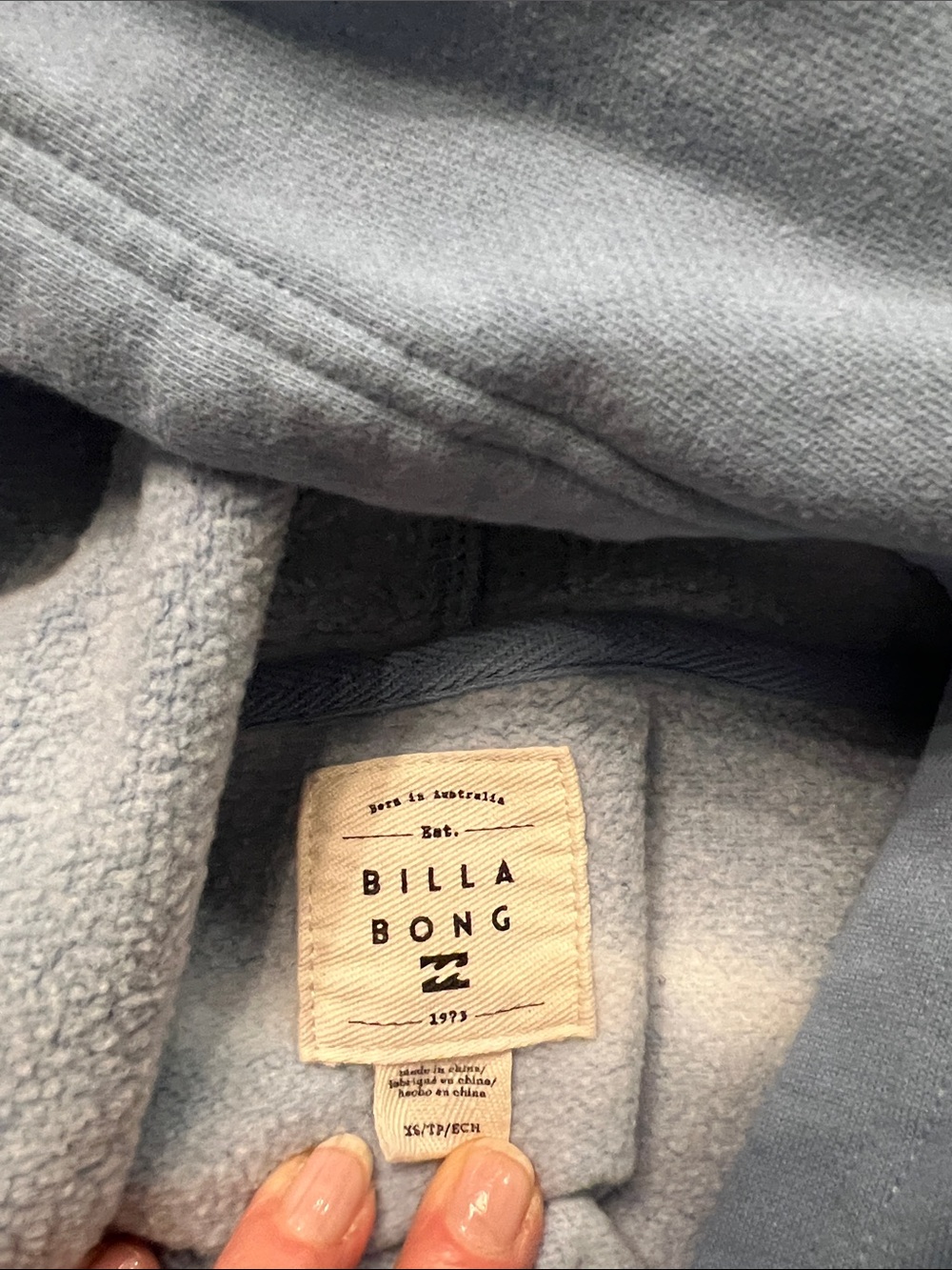 Billabong Light Blue Cozy Fleece Hoodie Set - Picture 6 of 6